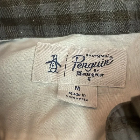 Penguin Men’s Gingham Button Down Shirt - Picture 5 of 5